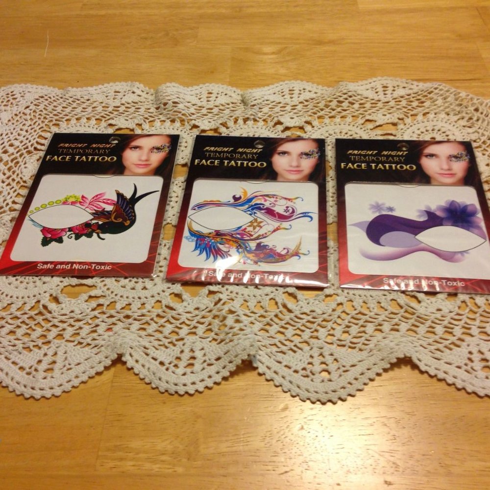 Temporary Tattoos for eyes, colorful and fun, new items